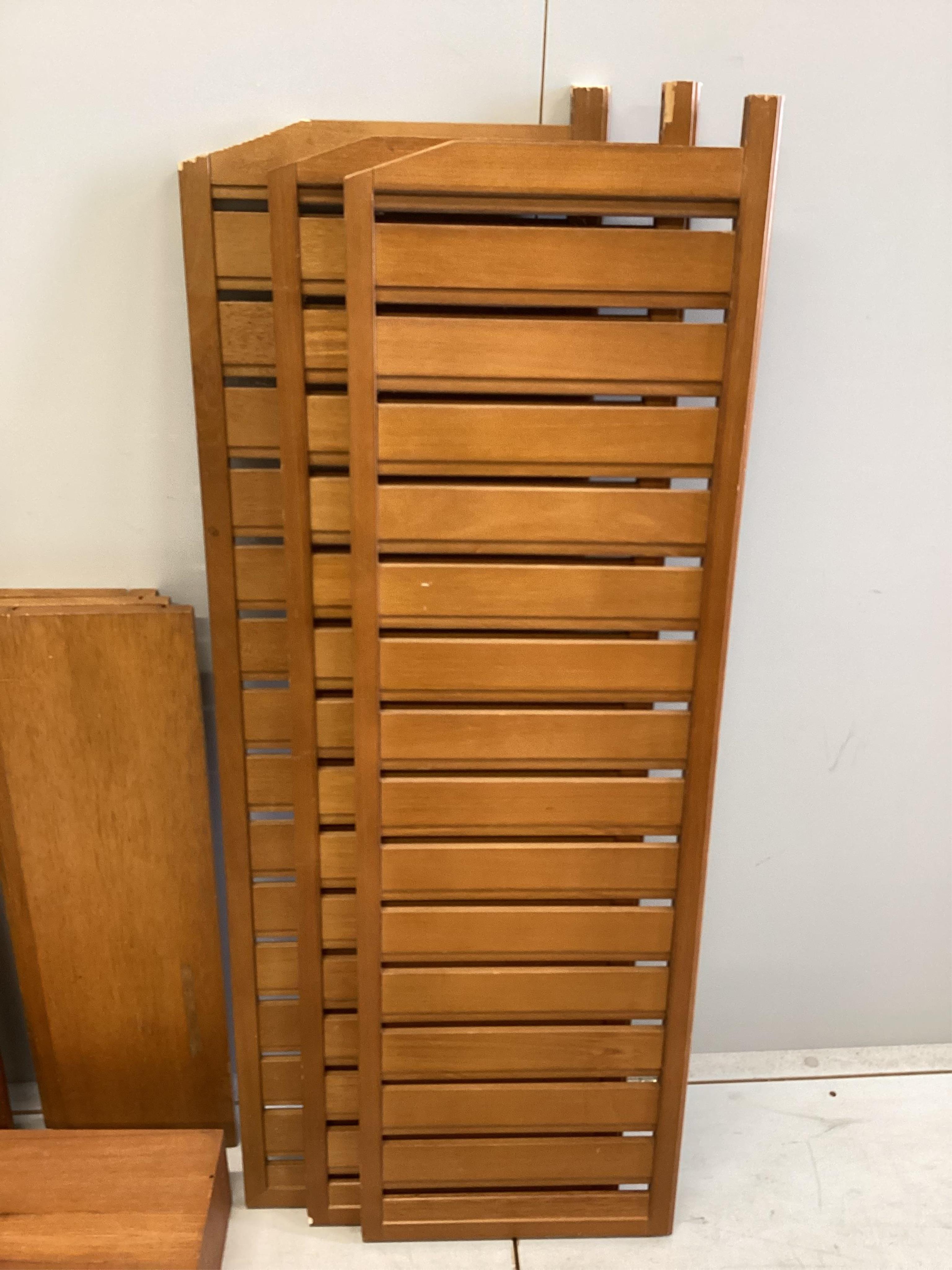 A Ladderax teak modular shelf unit